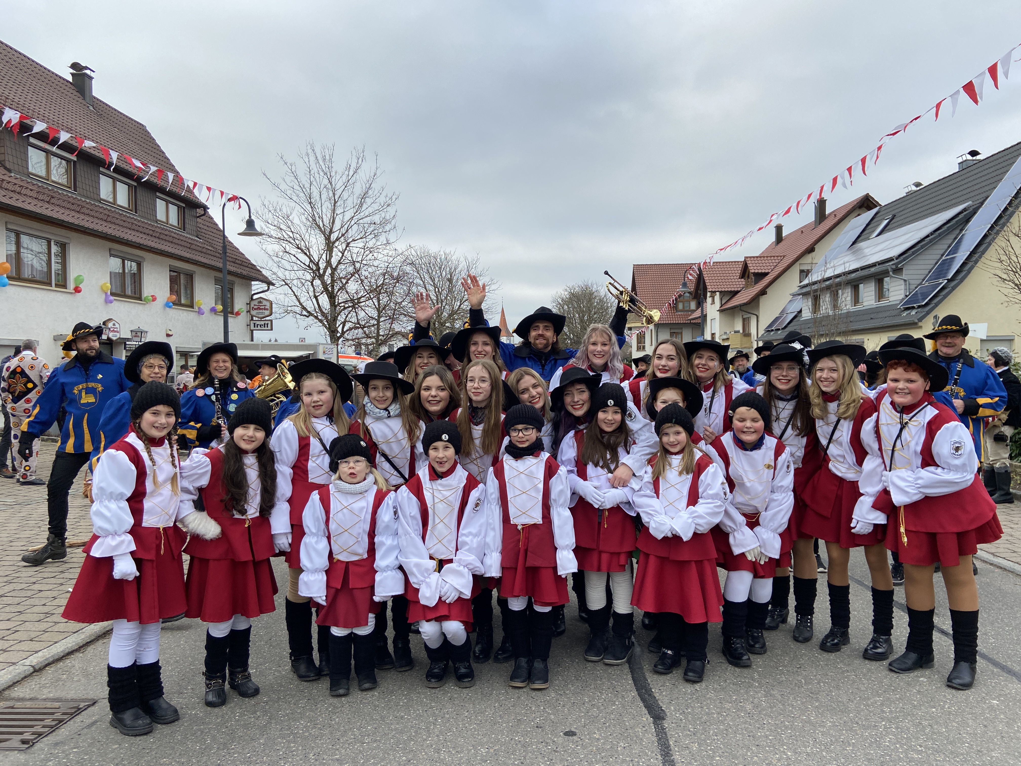 Die Garde der Narrenfreunde Bergfelden